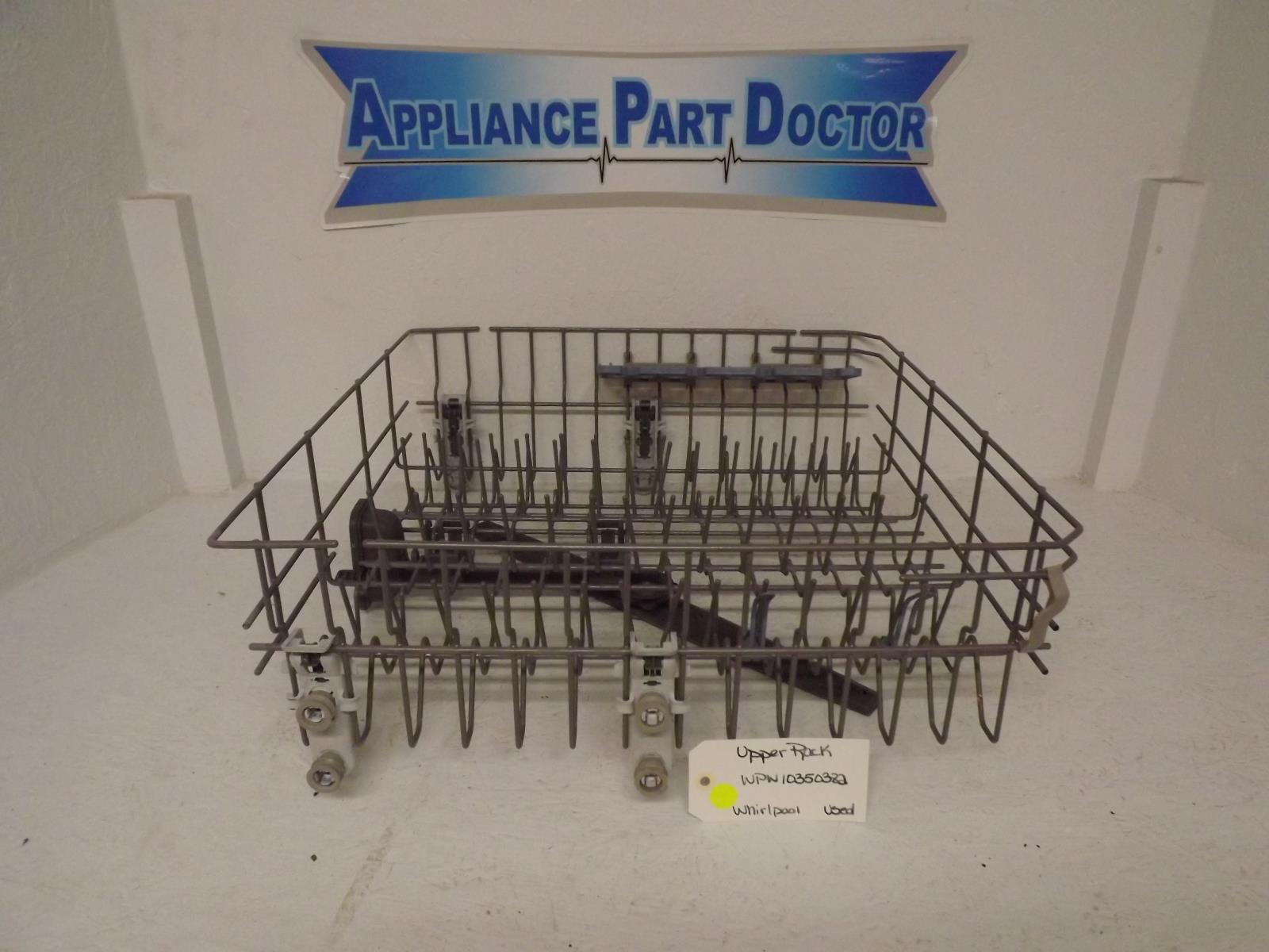 Whirlpool Dishwasher WPW10350382 Upper Rack Used Whirlpool Dishwasher WPW10350382 Upper Rack Used